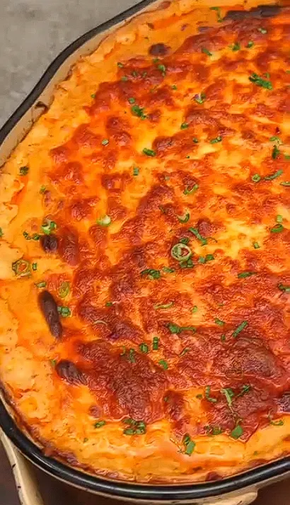 Cheesy Potato Bake with Minced Meat