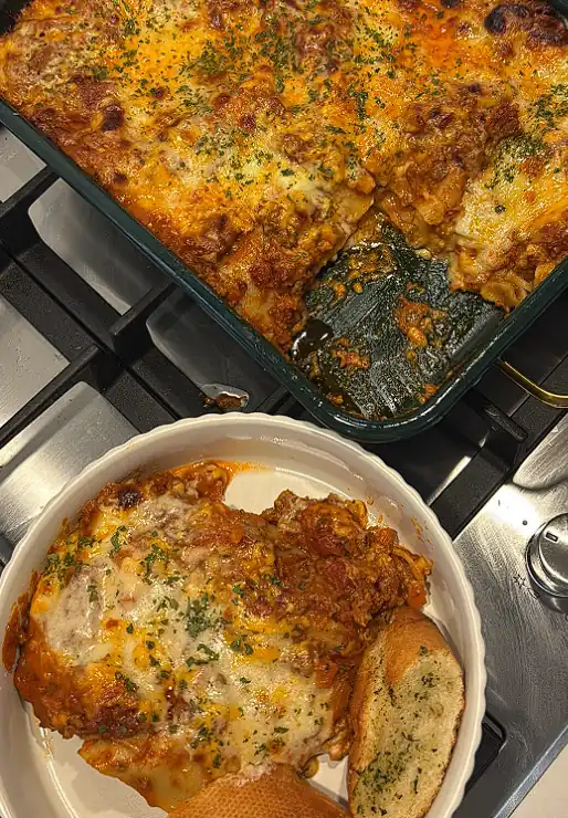 Ultimate three cheese lasagne